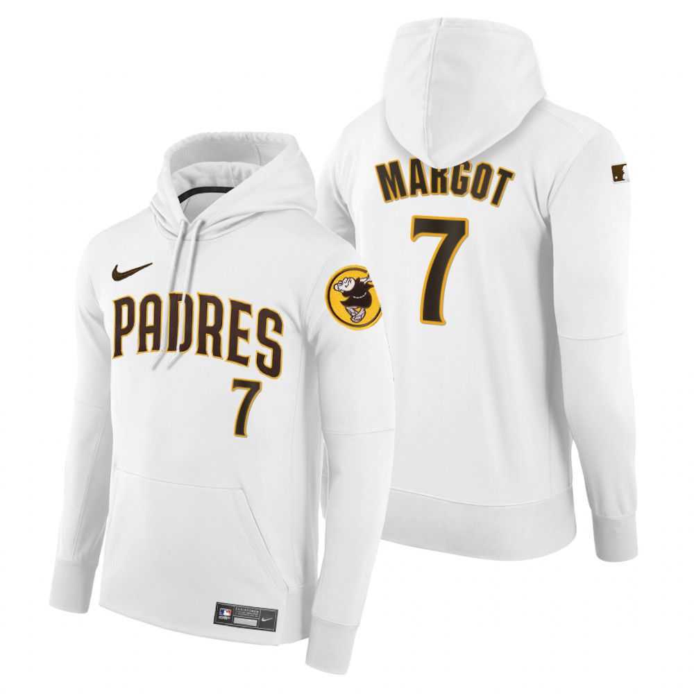 Men Pittsburgh Pirates 7 Margot white home hoodie 2021 MLB Nike Jerseys